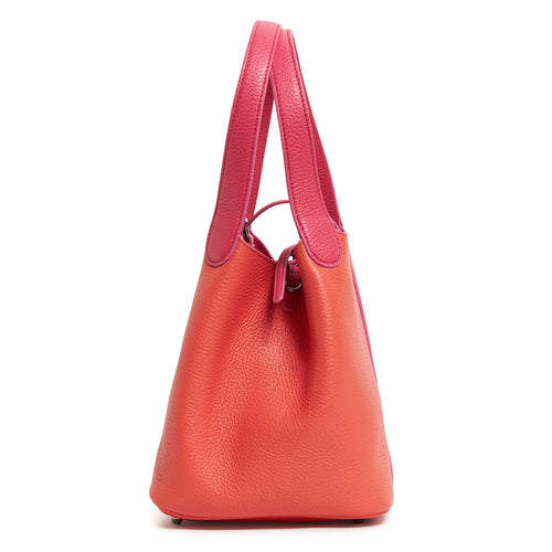 Women's Reversible Balloon Leather Bag in Geragno