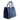 Twist Large Leather Suede Tote in Ceruleo Blue