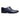 Men Leather Lace Up Shoes in Blue Jeans