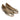 Jennifer Laminated Leather Ballerina with Quilted Logo in Platino
