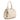 Top Handle Carre Leather Bag in Nappa Ivory