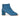 Women Open Toe Ankle Booties Lasered in Royal Blue Suede Leather