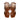 Women Leather Cut-Out Sandals with Block Heel in Cuoio