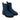 Women’s Ankle Boots with Monili Detail in Blue Suede