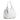 Top Handle Carre Leather Bag in Nappa White