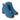 Women Open Toe Ankle Booties Lasered in Royal Blue Suede Leather