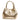 Women's Laminated Leather Lucia Bag Intreccio Optical in Platinum