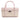 Women Mini Vanity Bag in Pearlized Nappa Leather Pink