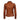 Women’s Leather Asymmetric Biker Jacket in Cognac Brown