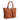 Sophia Intrecciato Optical Zippered Shopping Bag in Nappa and Suede Cuoio