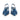 Woman Pointed Slingback with Museum Heel in Blue Orizzonte Patent Leather with on-tone accessories