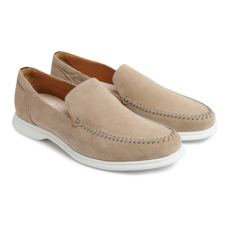 Superlight Men Slip On Lower Top In Suede Sabbia