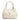 Women's Lucia Leather Bag Intreccio Optical in Nappa Ivory