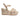 Women's  Leather Wedge Sandals in Intrecciato Beige