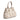 Stripes Medium Shopping Bag in Nappa Ivory and Cipria Leather