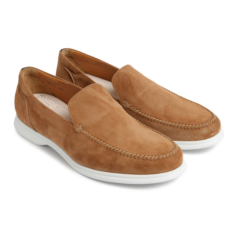 Superlight Men Slip On Lower Top In Suede Camel