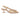 Women's Wafer Beige Leather Pumps with Museum Low Heel