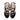Women's Circle Leather Sandals in Galassia Black