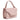 Women Intrecciato Top Handle Bag with Flap in Nappa Pink