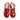 Women Patent Leather Platform Open Toe Sandals in Red