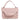 Women Intrecciato Top Handle Bag with Flap in Nappa Pink