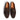 Men Suede Leather Loafers with Fringe in Moka