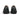 Women's Black Leather & Pony Hair Loafers with Tassels