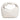 Brigitte Knot Women Leather Intreccio Hobo Bag in Nappa White and Ivory