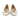 Women Ballerina Shoes with hidden heel in Nappa Ivory