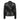 Astrid Short Leather Stretch Jacket in Nappa Black