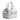 Women's Leather Lucia Bag Intrecciato Optical in Nappa White and Silver