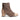 Women’s Leather and Tweed Block Ankle Booties in Beige