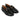 Women's Black Leather Loafers with Gold Studs & Horsebit Detail