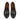 Women's Black Leather Loafers with Gold Studs & Horsebit Detail