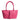 Sophia Petite Intrecciato Optical Shopping Bag in Nappa and Suede Fucsia