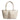 Sophia Petite Intrecciato Optical Shopping Bag in Nappa Ivory