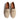 Men Slip-On Suede Loafers with Bow Accent in Beige