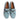 Men's Slip-on Leather Driver Loafer with laces in Suede Light Blue