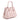 Stripes Leather Mini Shopping Bag in Nappa Pink