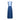 Women's Long Sleeveness Cotton Dress in Prussia Blue and Light Blue