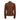 Astrid Short Leather Stretch Jacket in Suede Chocolate