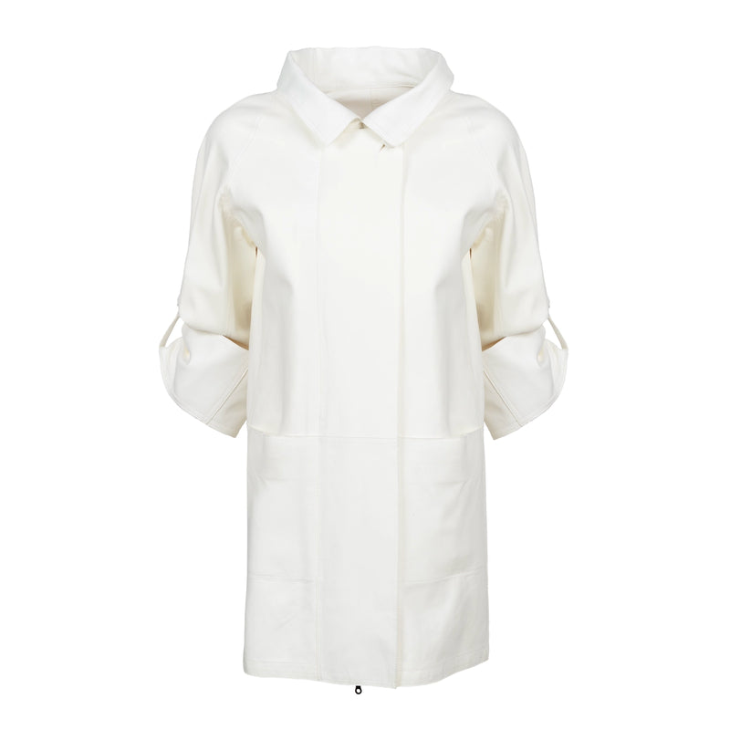 ALBA Reversible Leather Jacket in White