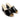 Women Block Heel Nappa Leather Slip-on Sandals in Black