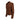 Astrid Short Leather Stretch Jacket in Suede Chocolate