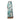 Women's Printed Wide-Leg Wrap Pants in Light Blue Silk Twill