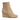 Women Ankle Wedge Boots in Suede Leather Beige