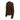 Astrid Short Leather Stretch Jacket in Suede Testa di Moro