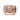 Top Handle Intrecciato Optical Leather Bag in Rose Gold Laminated Leather