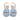 Women's  Leather Wedge Sandals in Intrecciato Blue and White