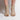 Women Nude Perforated Suede Lace-Up Peep-Toe Heels with Crystal Details
